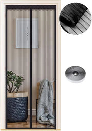 Schermo Insetticida Magnetico 130 x 210 cm - Tendina Magnetica per Porta Finestra Camera da Pranzo Porta Terrazza - Montaggio con Nastro Adesivo
