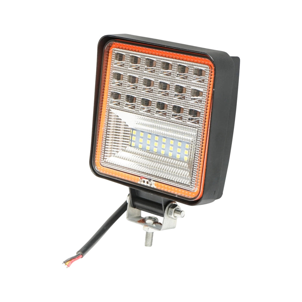 Proiettore quadrato LED-SMD, 10-30V, 126W, 106x134x30mm, Breckner Germany