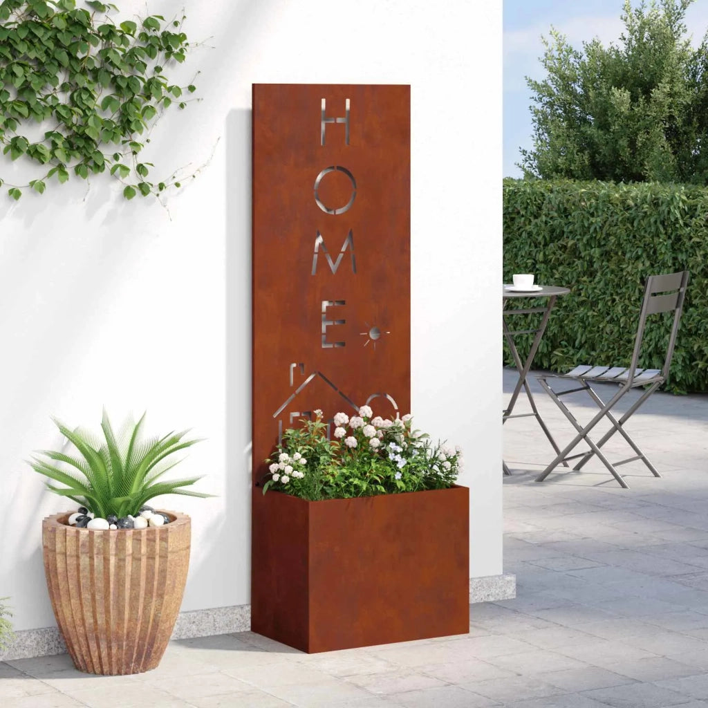 Schermo per privacy in giardino Traforo Ruggine 50 x 150 cm CFW7607684