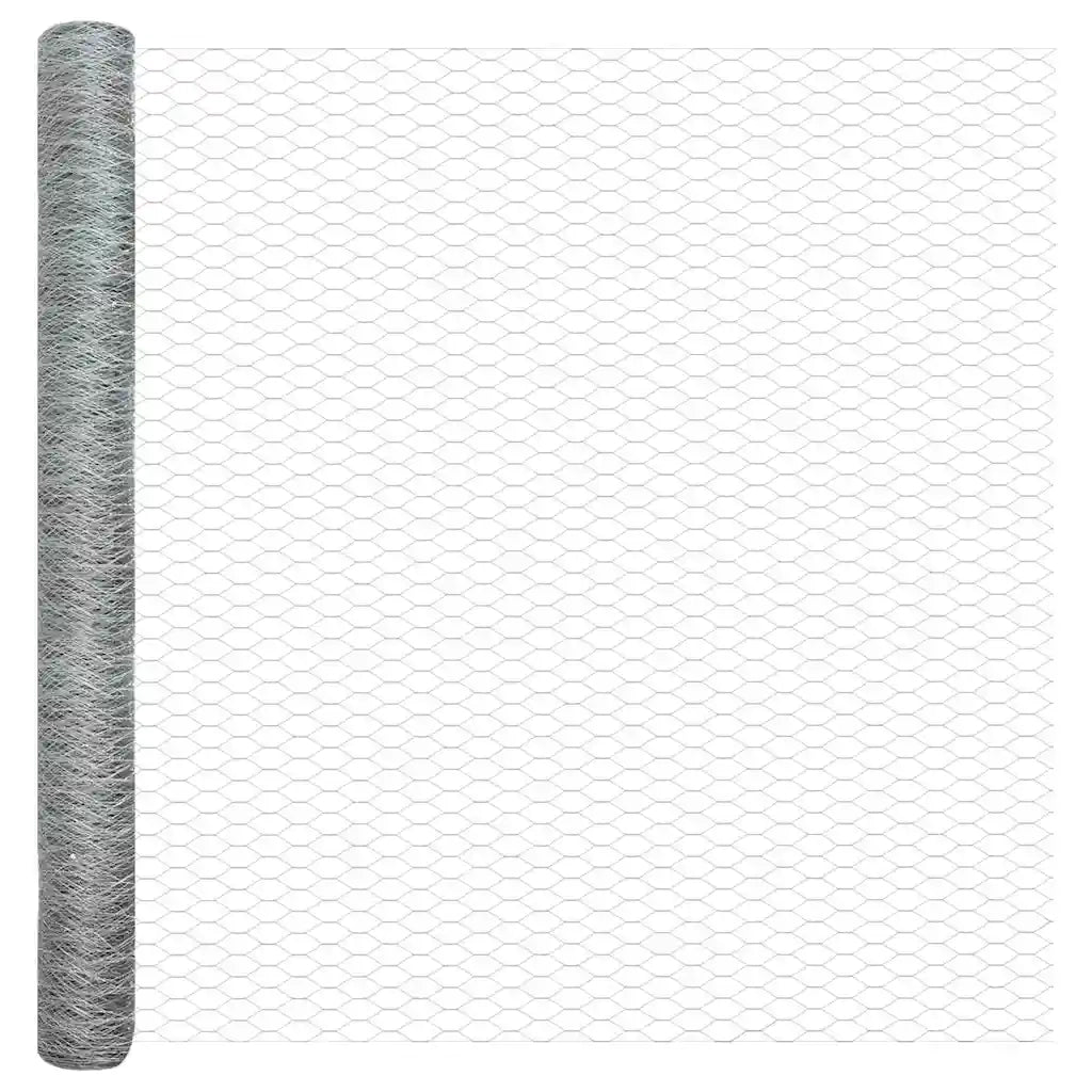 Palo della recinzione Argento 50 x 1,5 m (maglia 50 mm) Acciaio
