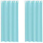 Tende in Voile con Occhielli 2 pz Turchese