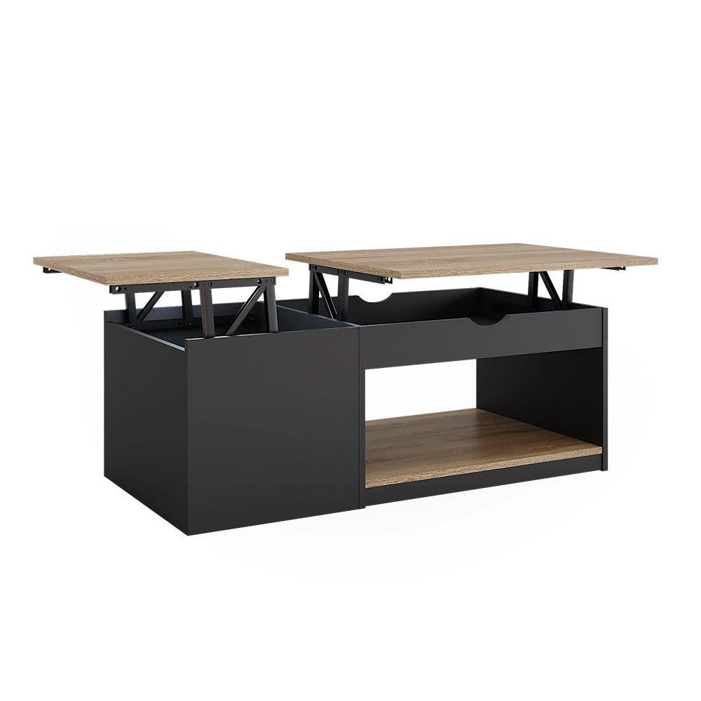 Vicco Tavolino salotto Nero 55 x 110 cm