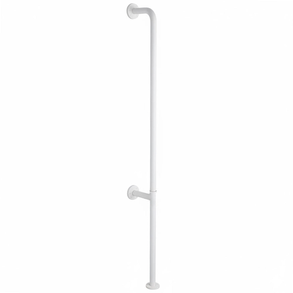 Maniglione di sicurezza verticale in acciaio 180 cm bianco