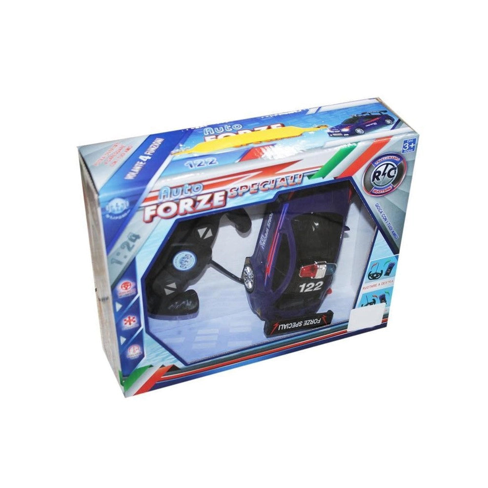 Trade Shop - Macchina Carabinieri 112 Telecomandata 1:24 Auto Luci Girevole Gioco Bambini -