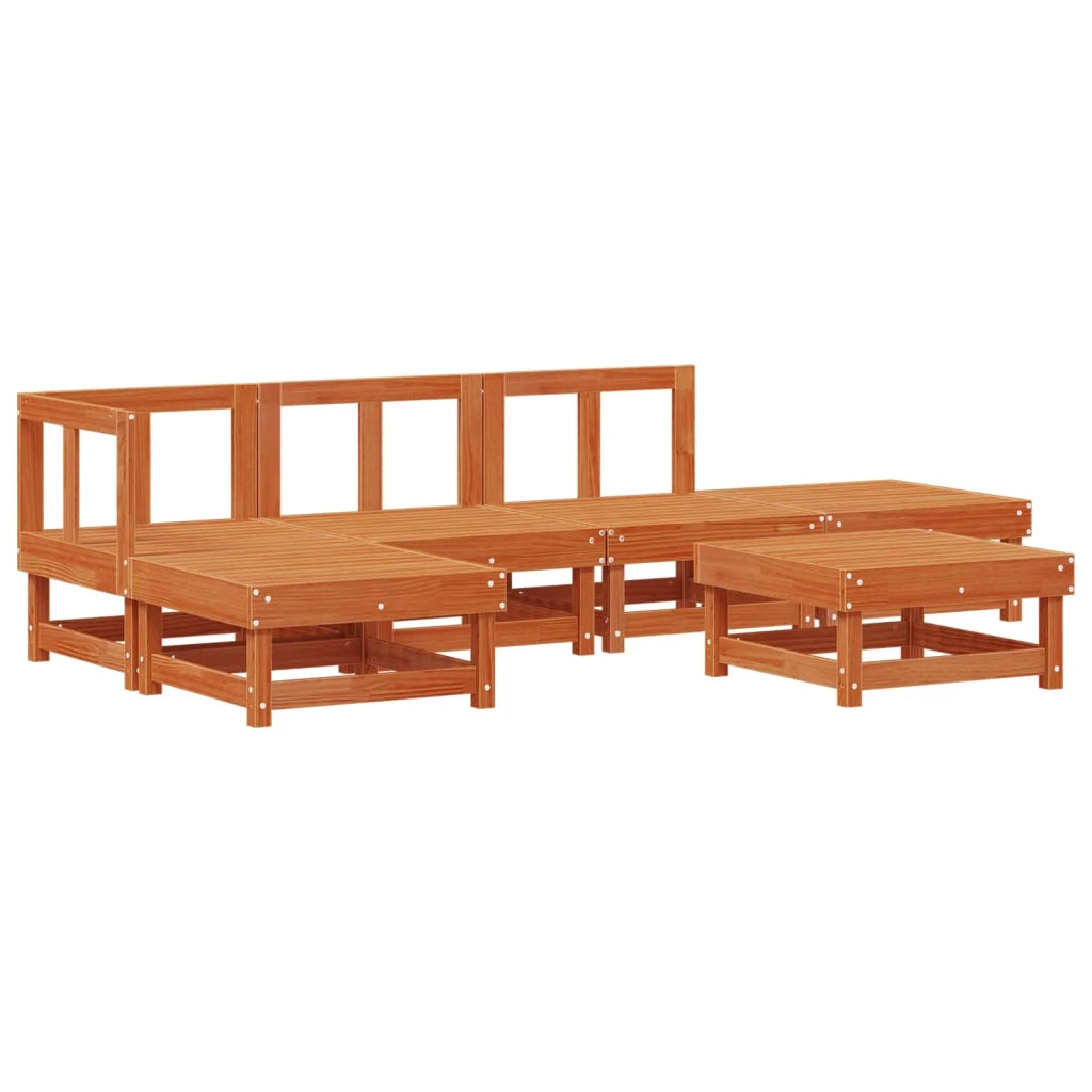 Set Lounge da Giardino 6 pcs Marrone Cerato 3418124