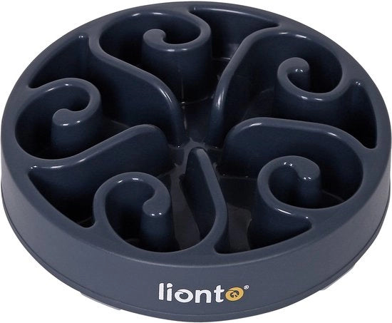 Antischrokbak per cani e gatti, vaschetta antiscivolo Ø20 cm grigio