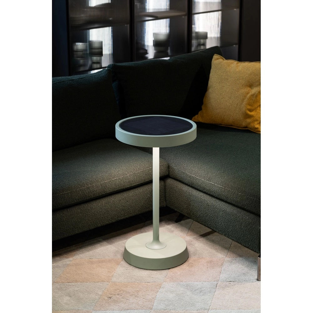 Barbell Solar RF - Lampada a led da terra solare e ricaricabile 65W - Piantana da esterno 3 altezze 156-113-70 cm Corten