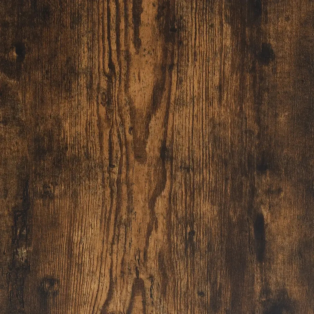 Mobile porta TV a parete dal design industriale 60 x 31 x 39,5 cm ampio vano contenitore legno composito finitura rovere affumicato 02_0049622