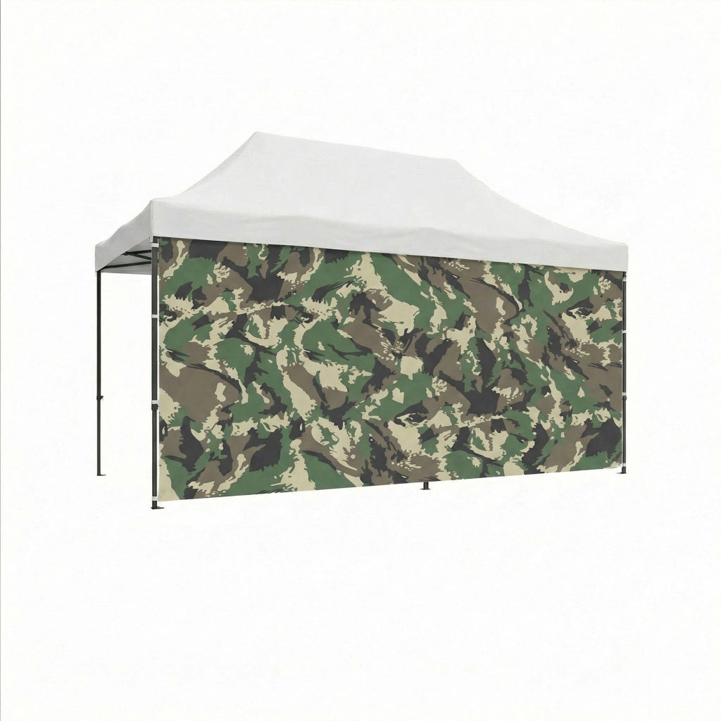 Telo laterale da 450x200h cm per gazebo da giardino camouflage