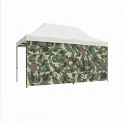 Telo laterale da 450x200h cm per gazebo da giardino camouflage