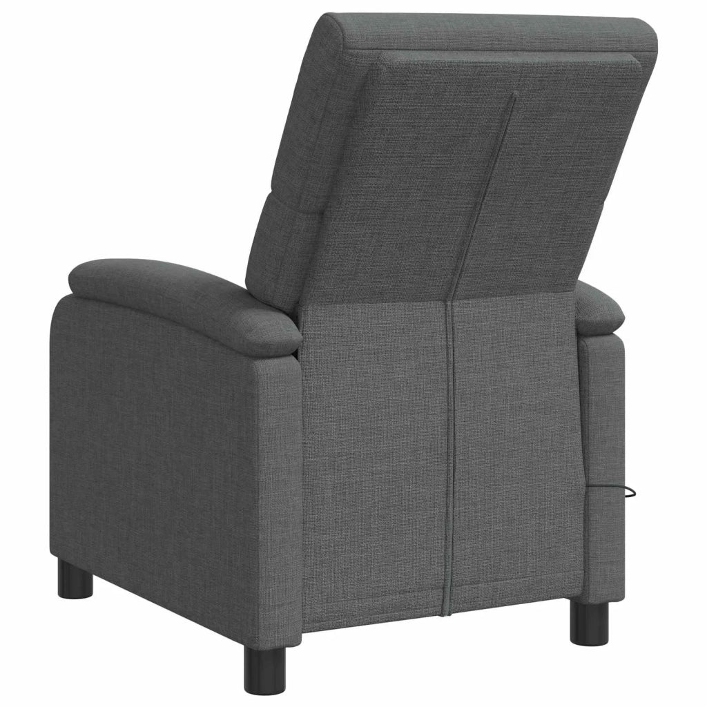 Poltrona Massaggiante Grigio Scuro Tessuto 42035010