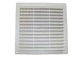 GRIGLIA AERAZIONE QUADRATA IN PLASTICA- - cm.23x23 - 5 pezzi