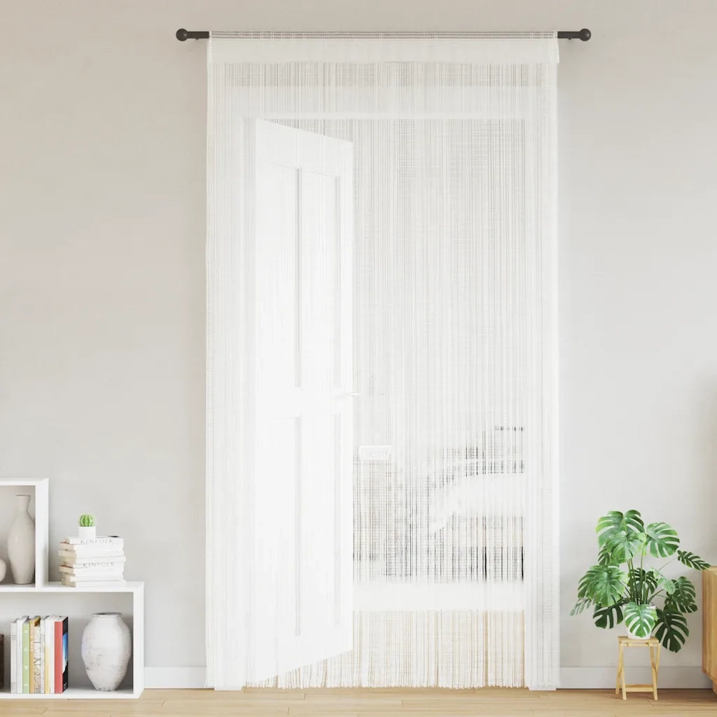 2 Pz Tende a Fili 100x250 cm Bianche cod mxl 75577