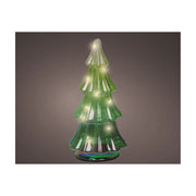 Albero Vt verde c/LED d9x17cm