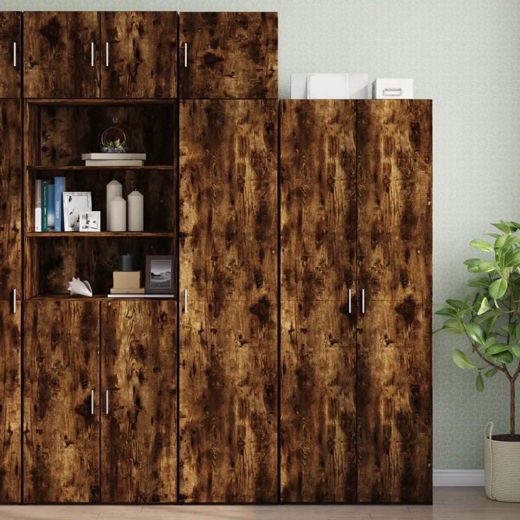 Armadietto a Muro | Mobile a Parete Rovere Fumo 45x42,5x40 cm in Legno Multistrato