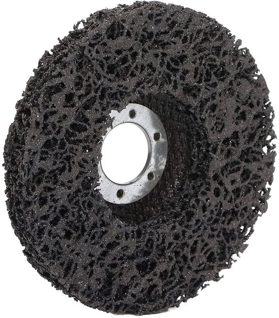 Schiacciafile 115 mm - Schiacciafile per sega circolare a spalla - Inox - Duraturo - Silenzioso - Struttura a nastro in fibra di vetro - Disco abrasivo