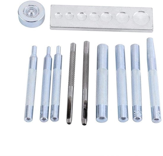 Set di chiusure veloci in pelle - 11 pezzi