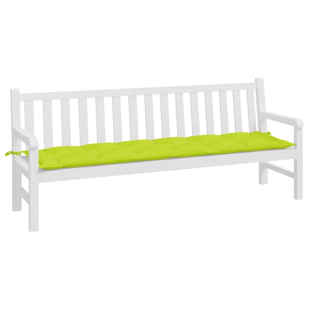 Cuscino per Panca-Cuscini per panchina Verde Intenso 200x50x7 cm in Tessuto Oxford