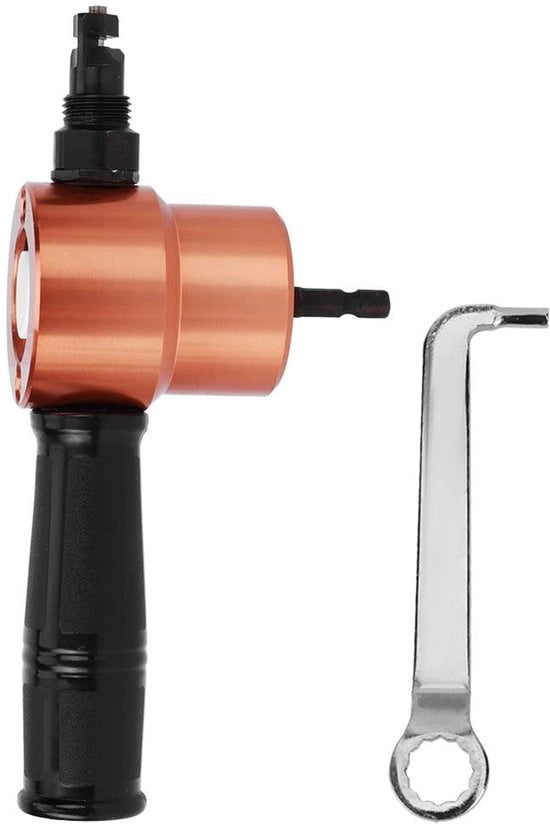 Serra per lastre metalliche a doppia lama - Liberatori di lastre metalliche - Utensili di foratura - Kit di utensili per lastre - Attrezzatura di officina - Potenza di taglio fino a 2 mm - Serra per lastre