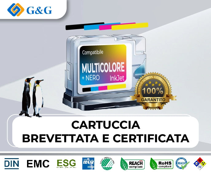 INK G&G EPS KIT604 604XL CMYK 13ML(K) 9ML(CMY)