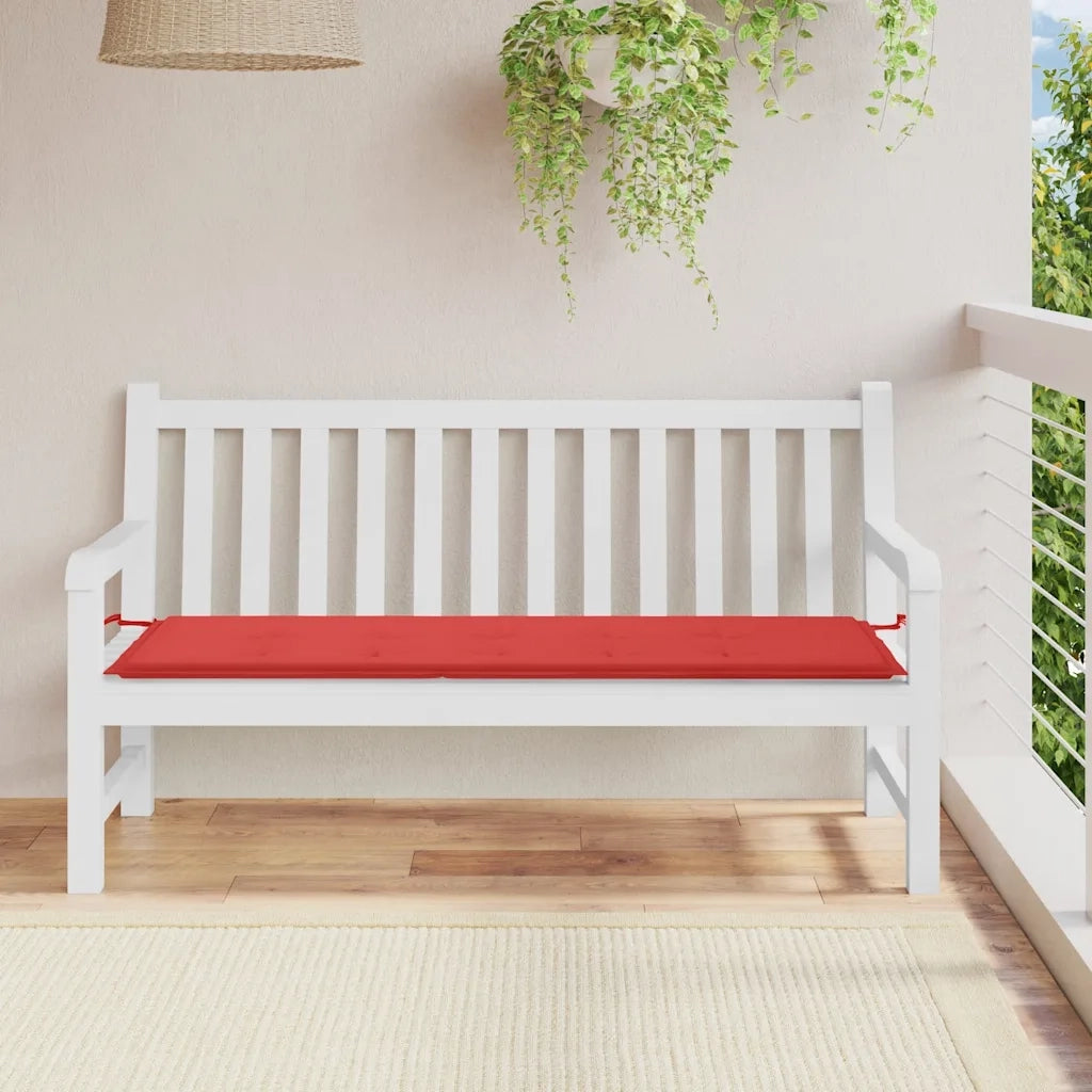Cuscino per Panca-Cuscini per panchina Rosso 150x50x3 cm in Tessuto Oxford