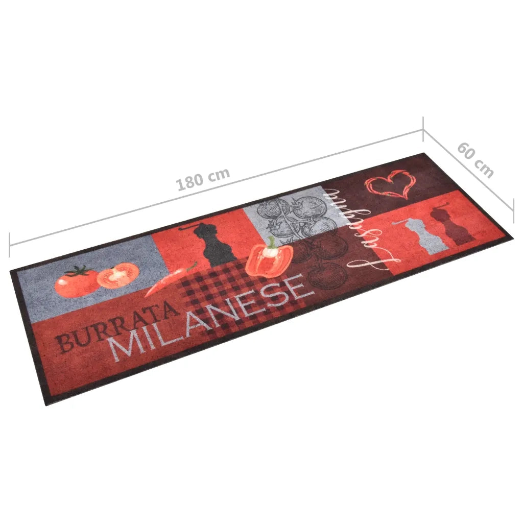 Tappetino da Cucina Lavabile Pomodori 60x180 cm 315977