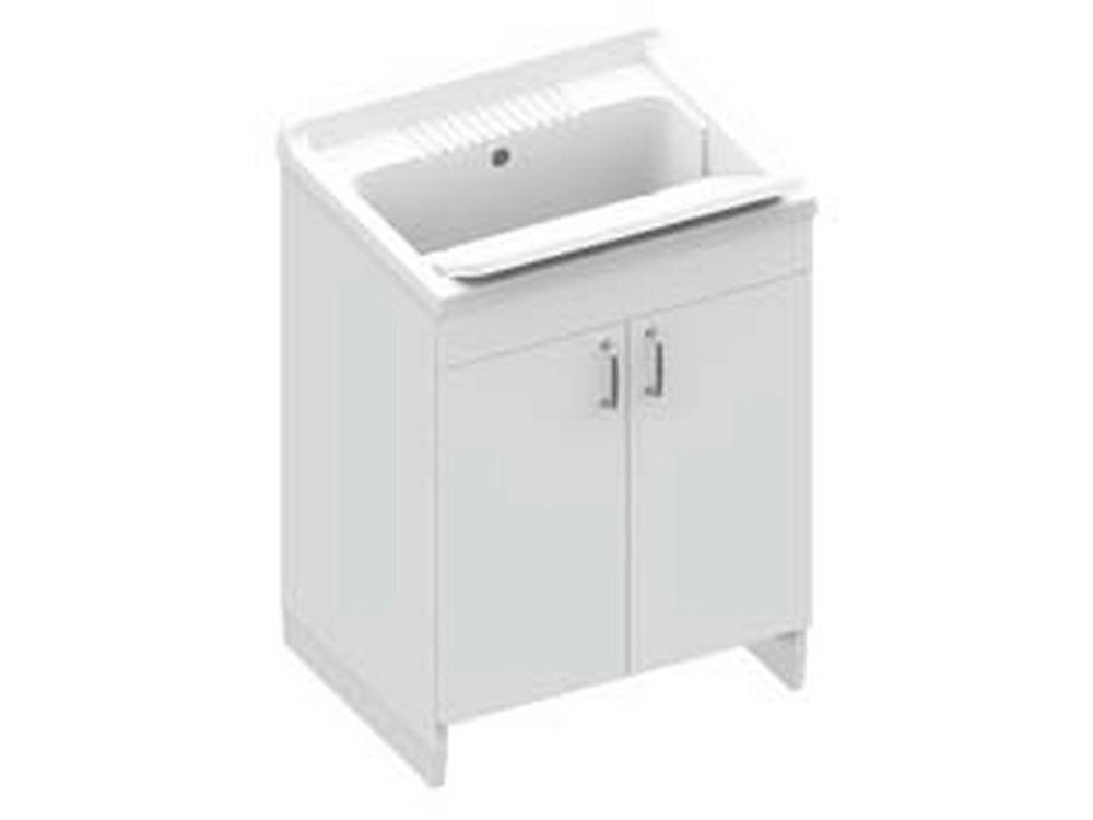 1pz lavatoio in legno nobilitato e asse in polipropilene - cm.61x51x87h. cod:ferx.fer324922