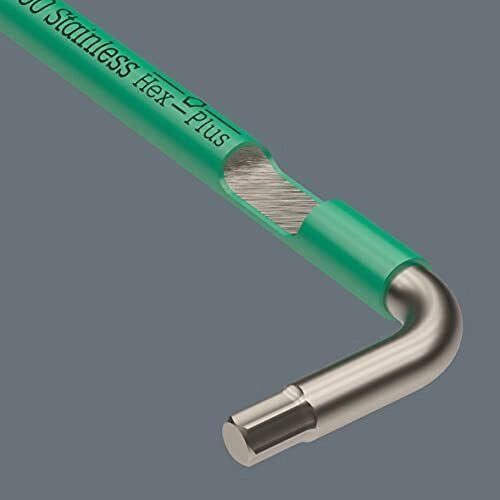 Wera 05001943001 Hex-Plus Multicolour Imperial Stainless 1 Chiave a L Acciaio Inox con Testa Sferica e Identificazione Cromatica colore Multicolore