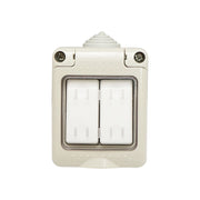 Interruttore doppio PT esterno IP55, 10AX, 250V