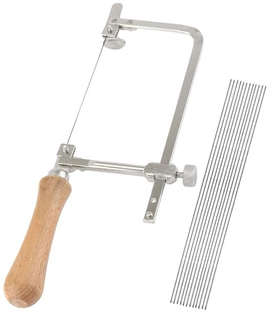 Sega per mano per legno - Sega con lama intercambiabile - Tolleranza di precisione - Adatta per metallo e plastica - Materiale resistente e duraturo - Denti regolabili