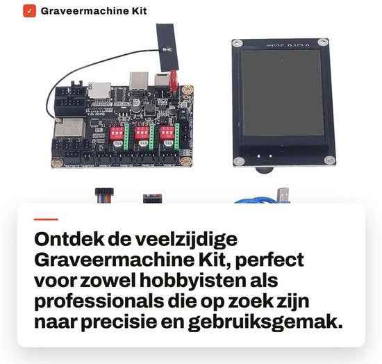 Kit di Graveatura Universale - Touchscreen da 3,5 Pollici - Processore Cortex-M4 - Supporto Gcode - Supporto Carta di Memoria - Set di Graveatura