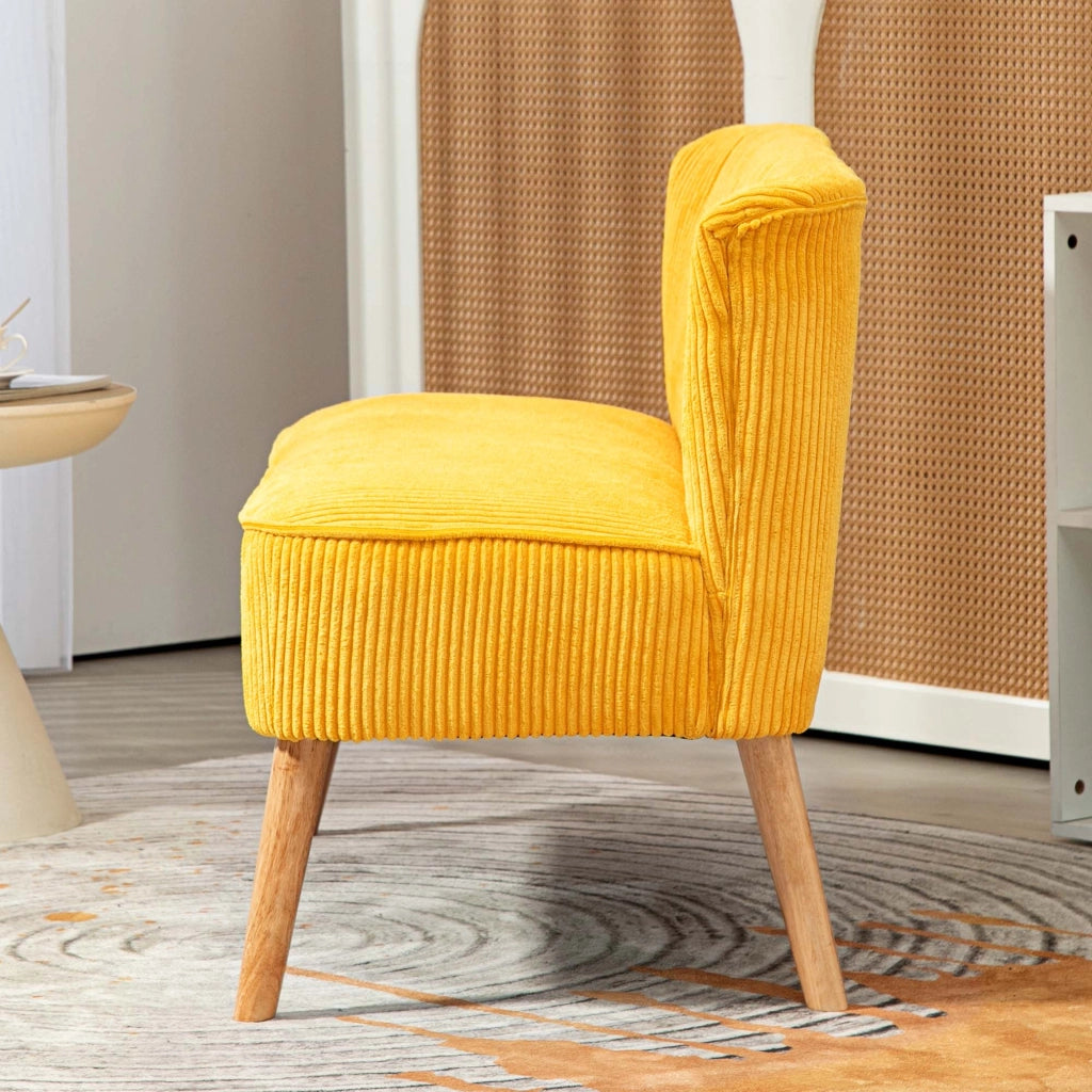Divano 2 posti ¨C zephmum ¨C giallo, legno massello, 117x56.5x77 cm