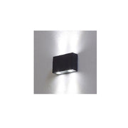 Trade Shop - Lampada A Parete Applique Led Luce Calda 4w Silver Per Interno Esterno -