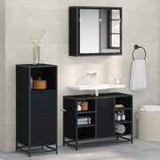 Set di mobili per il bagno con cassetto 3 pcs Legno vecchio 3402491