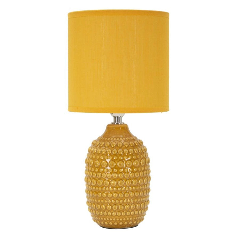 Lampadelle A Da Comodino Points Ocra cm ø 15x 30,5