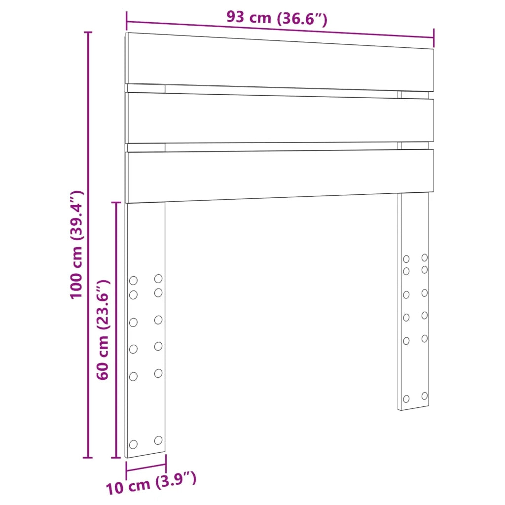 Testiera | Testata Grigio cemento Legno multistrato