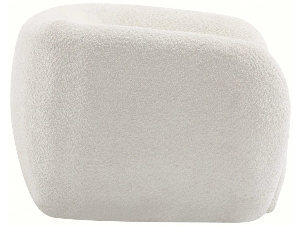 Poltrona in tessuto bouclé "Washington" - Bianco