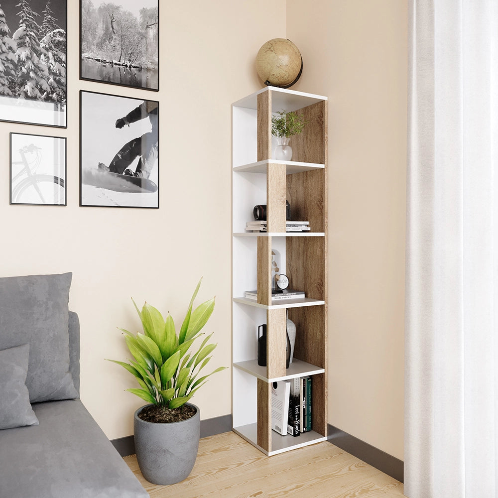 Vicco Scaffale angolare Sonoma 33.3 x 162.2 cm