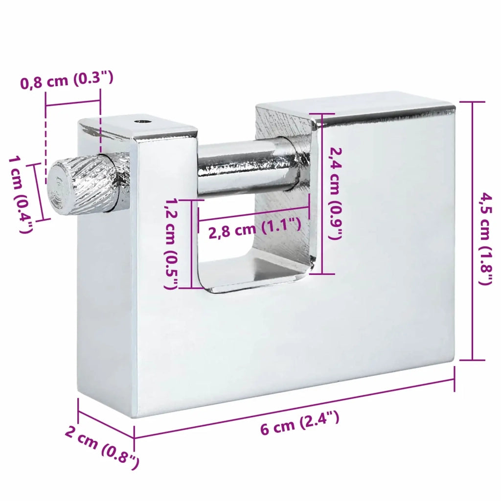 Lucchetto 6 pz Argento Acciaio CFW8565270