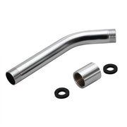 Verlungamento del getto d'acqua 20cm - Estensione del getto del doccia - Flessibile G1/2 - In acciaio inossidabile - Braccio del doccia - Lavorato a cromatura