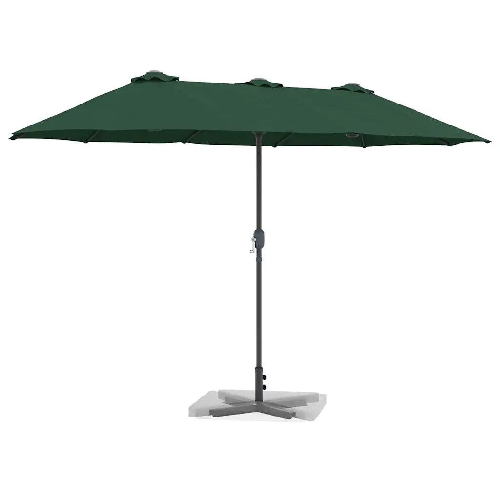 Ombrello da giardino-Ombrellone da spiaggia Verde 370 x 197 x 239 cm