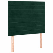 Testiera | Testata Verde Scuro 80x5x118/128 cm Velluto