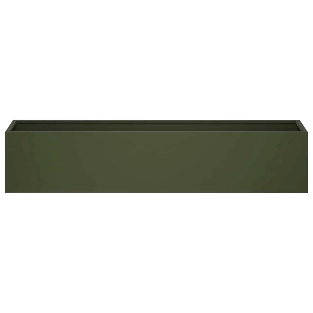 Vaso da giardino Verde Oliva 100 x 20 x 20 cm 8005182