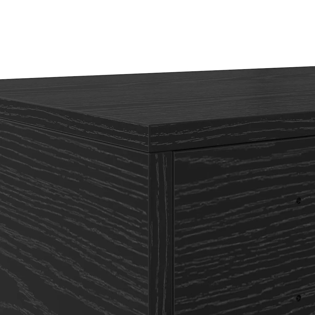 Cassetti per letto Rovere Nero 140 x 36,5 x 16,5 cm 866948