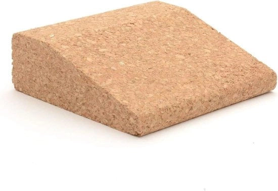 Blocco di Yoga Compattibile - Dimensione Compatta - 100% Materiale Naturale - Singola Pietra di Cottura per Principianti e Professionisti - Lezioni di Yoga a Casa - Esercizio Fitness - Presa Antiscivolo