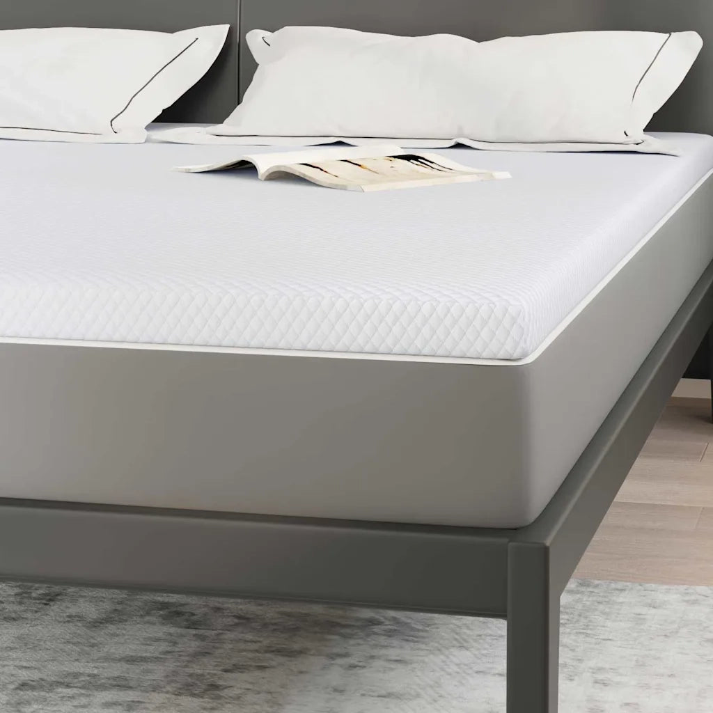 Topper per materasso Bianco 180 x 200 cm Tessuto Jacquard 4106229