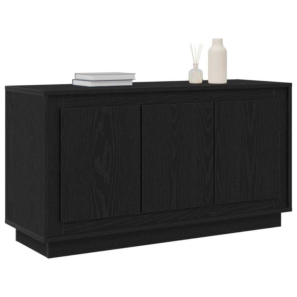 Credenza Rovere Nero 102 x 35 x 55 cm Legno multistrato 862816