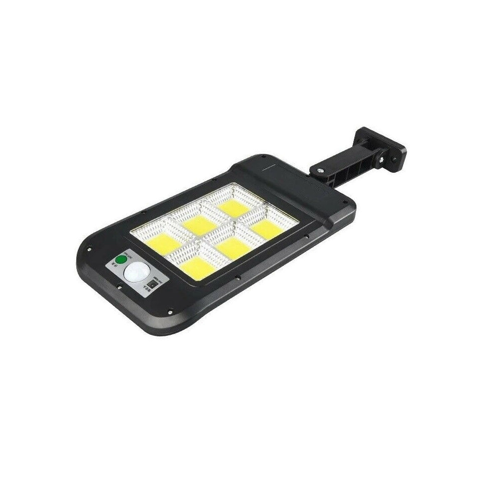 Trade Shop - Faro Lampione Stradale Pannello Solare Fotovoltaico Sensore 160 Led Cob Hs-8013 -