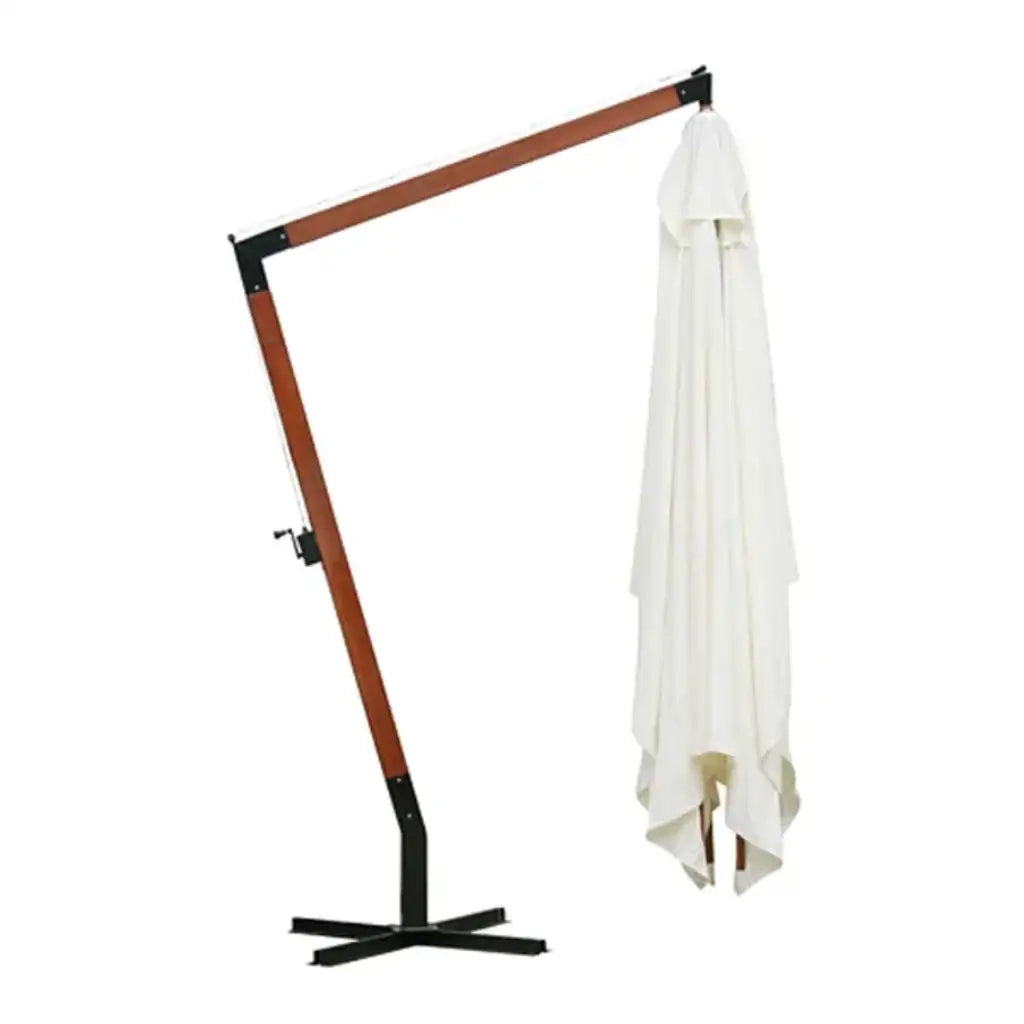 Ombrellone-Ombrello da giardino 300 x 400 cm Bianco