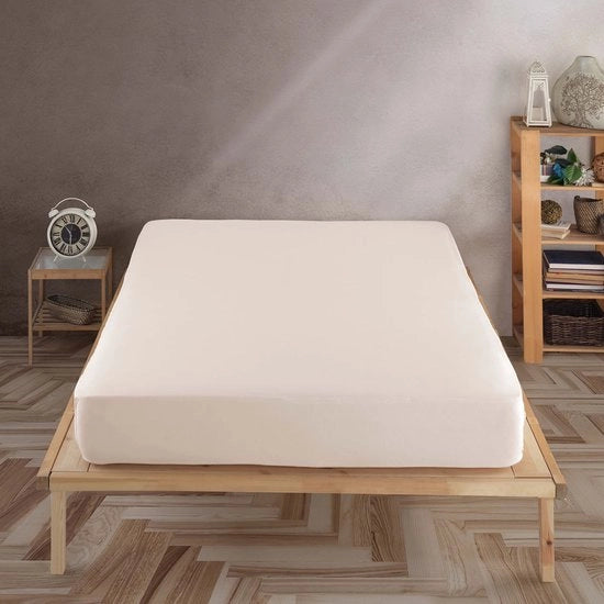 Hoeslaken di alta qualità in jersey - 140 x 200 cm - 100% Cotone - Adatto per Matrashoogte 35 cm - Norma Oeko-Tex - Bordo elastico - Asciugamani per letto
